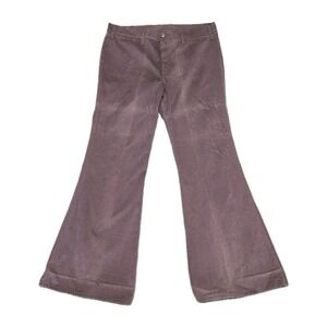 Vintage Levi's Movin' On Burgundy Corduroy Bell-Bottoms 38×32 Deadstock USA Made